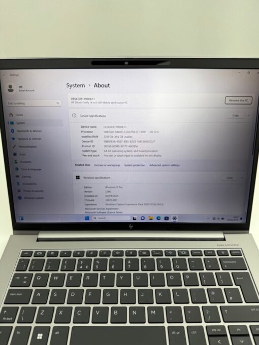 HP Zbook Firefly G10 14" i7 13th Gen RAM 32GB SSD 512GB Laptop SKU12010 - Image 11