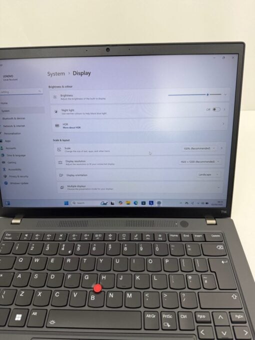 Lenovo ThinkPad T14 Gen4 14" i5 13th gen SSD 512GB RAM 32GB warranty Grade A- Laptop SKU12009 - Image 11