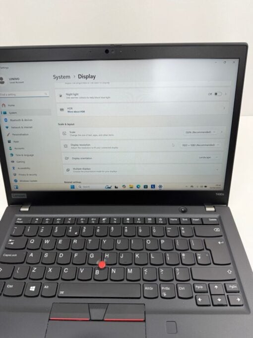 Lenovo ThinkPad T490 14" i5 8th gen SSD 256GB RAM 16GB Grade B SKU12007 - Image 13