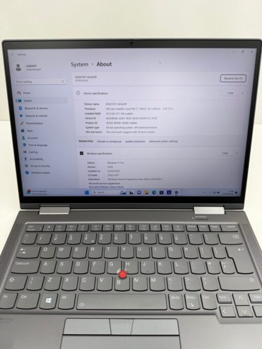 Lenovo X1 Yoga 6th gen 14" Laptop i7 11th gen RAM 32GB SSD 512GB Touch SKU12012 - Image 10