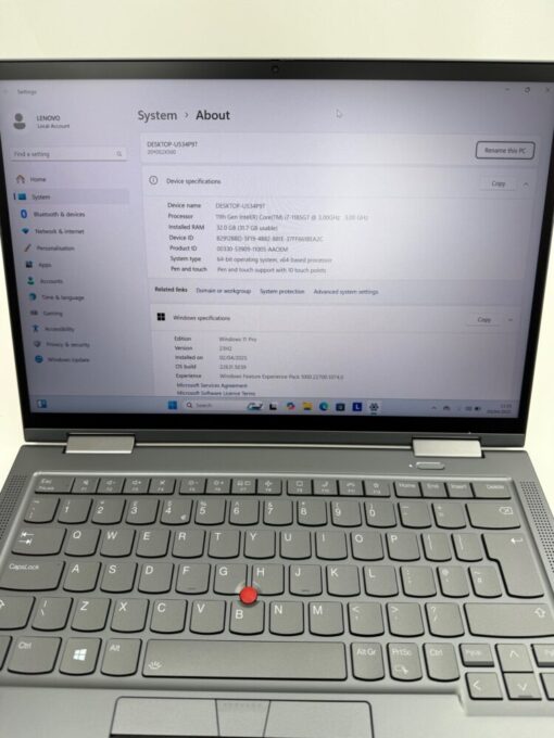 Laptop Lenovo X1 Yoga 6th gen 14" i7 11th gen SSD 512GB RAM 32GB Touch SKU12015 - Image 10