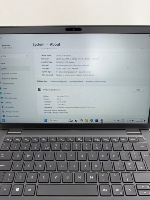 DELL Latitude 7410 14" i7 10th Gen 512GB SSD 16GB RAM Laptop SKU12014 - Image 10