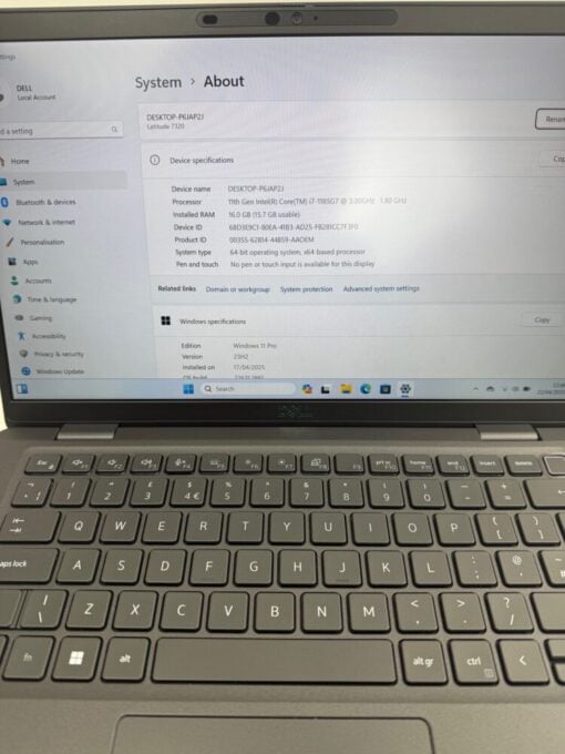 DELL Latitude 7320 13.3" i7 11th Gen 512GB SSD 16GB RAM Grade A Laptop SKU12028 - Image 10