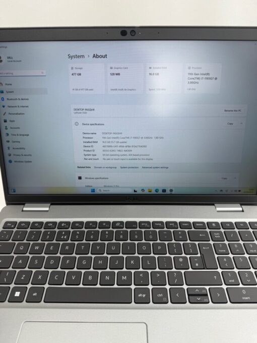 Dell Latitude 5520 15.6" i7 11th gen SSD 512GB RAM 16GB Laptop SKU12030 - Image 11