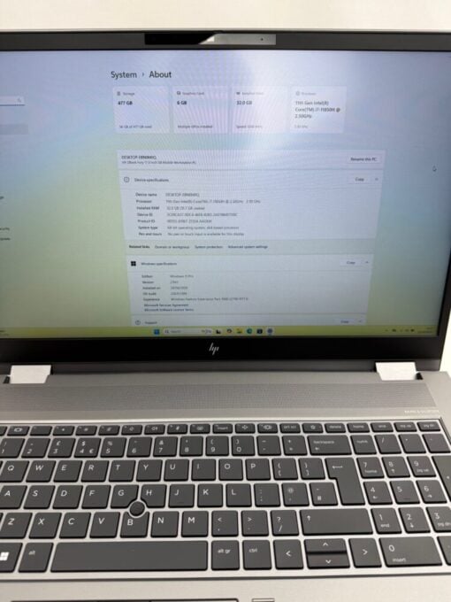 HP Zbook Fury G8 17" i7 11th SSD 512GB RAM 32GB NVIDIA A3000 GRADE A SKU12040 - Image 9