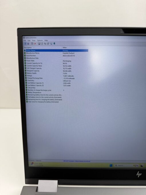 HP Zbook Fury G8 17" i7 11th SSD 512GB RAM 32GB NVIDIA A3000 GRADE A SKU12040 - Image 13