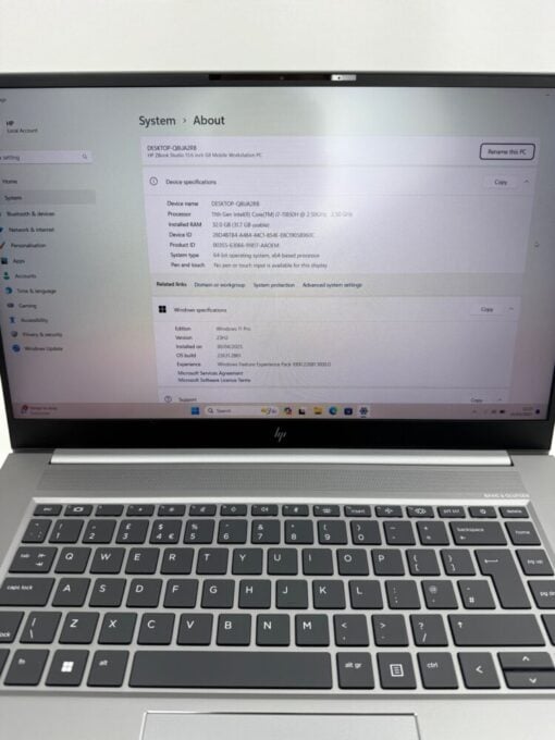 HP Zbook 15 Studio G8 15.6" i7 11th Gen SSD 512GB RAM 32GB Nvidia A3000 GradeA 12041 - Image 10