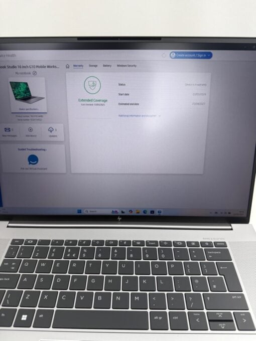 HP Zbook 16 Studio G10 16" i7 13th Gen SSD 512GB RAM 32GB RTX 3000 ADA SKU12054 - Image 13