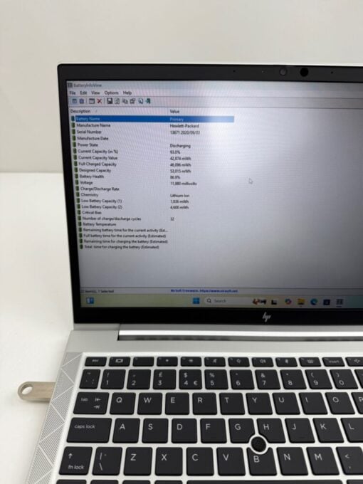 HP Elitebook 840 G7 14" i5 10th Gen SSD 512GB RAM 16GB Laptop SKU12065 - Image 13