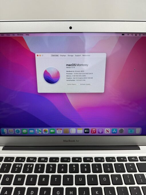 Apple MacBook AIR A1466 13" i5 CPU 2017 RAM 8GB SSD 256GB Grade A- SKU12067 - Image 10