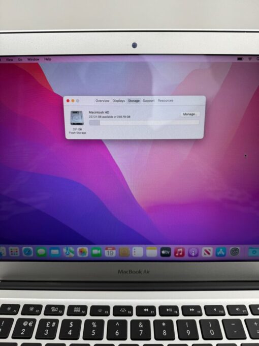 Apple MacBook AIR A1466 13" i5 CPU 2017 RAM 8GB SSD 256GB Grade A- SKU12067 - Image 12