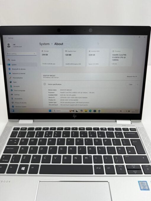 HP Elitebook 1030 x360 G4 14'' i5 8th gen SSD 256GB RAM 8GB laptop SKU12057 - Image 10