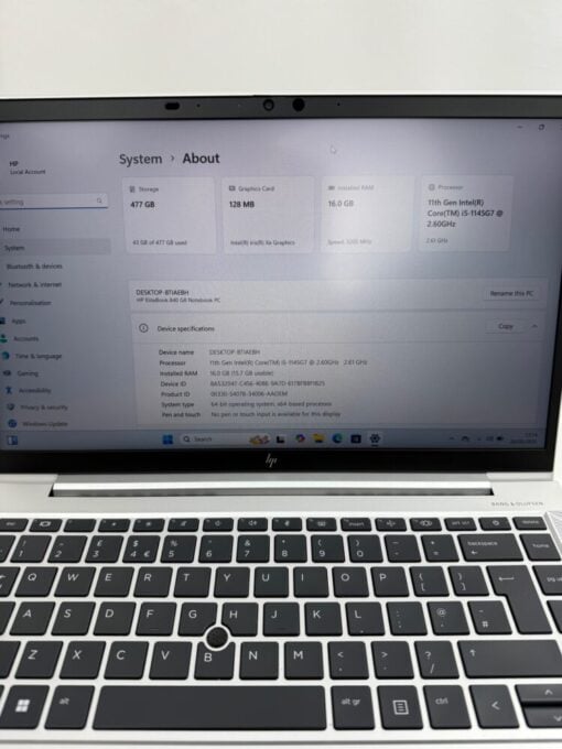 HP Elitebook 840 G8 14" i5 11th gen RAM 16GB SSD 512GB Laptop SKU12068 - Image 12