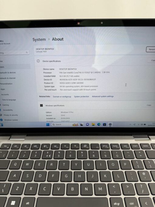 Dell Latitude 5420 2in1 Touch 14'' i5 11th gen RAM 16GB SSD 512GB Laptop SKU12053 - Image 11