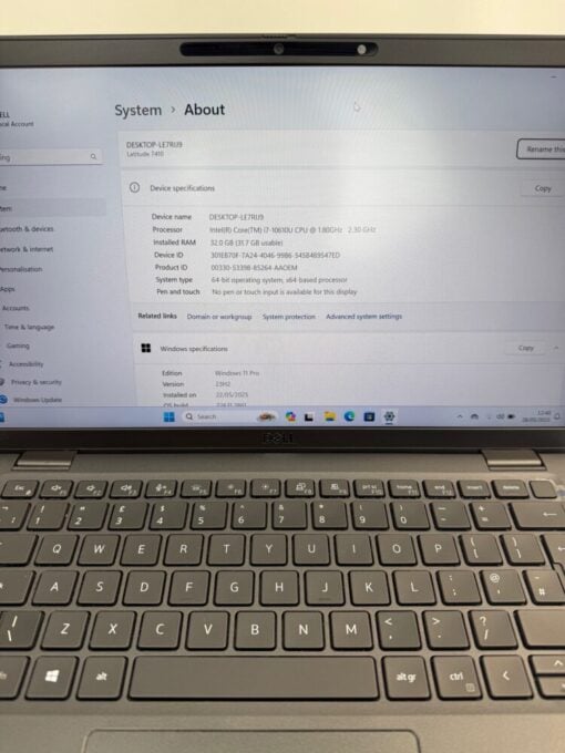 DELL Latitude 7410 14" i7 10th Gen 512GB SSD 32GB RAM Grade A- 12071 - Image 10