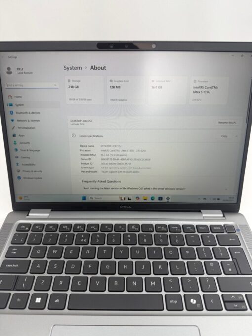 Dell Latitude 7450 14'' Touch Screen Ultra 5 RAM 16GB SSD 256GB Laptop Warranty SKU12076 - Image 10