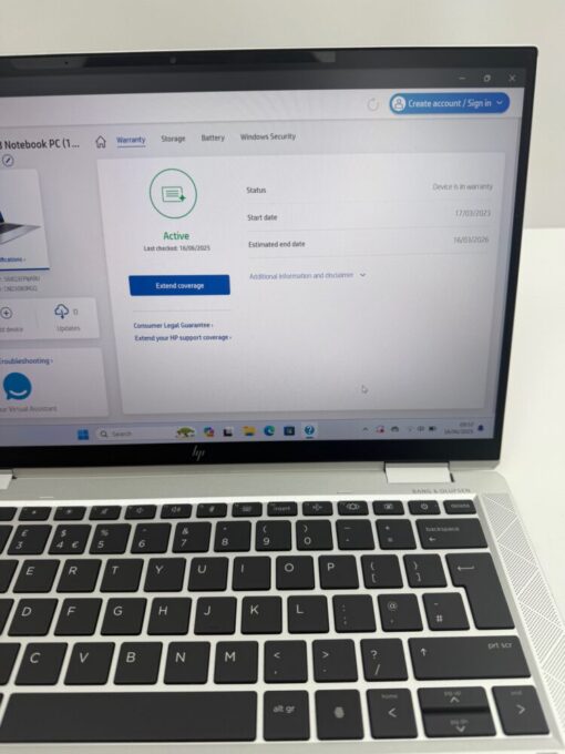 HP Elitebook 1030 x360 Touch G8 i5 11th SSD 512GB RAM16GB Laptop SKU12080 - Image 13