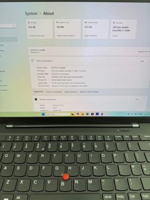 Lenovo X1 Carbon Gen 10 14" OLED i7 12th gen SSD 1TB RAM 16GB Grade B+ Laptop WARRANTY 12081 - Image 10