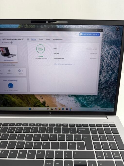 HP Zbook Fury G9 16" i7 12th SSD 512GB RAM 32GB NVIDIA RTX A3000 GRADE A SKU120890 - Image 13
