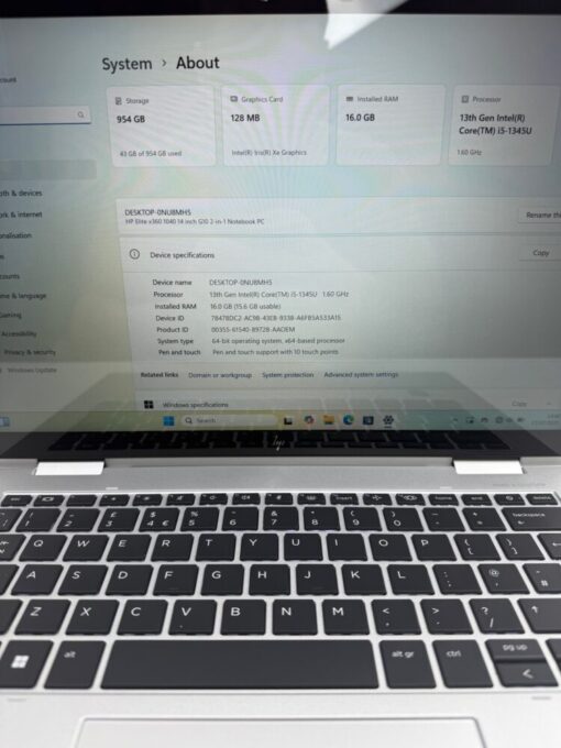 HP Elitebook 1040 x360 Touch G10 i5 13th SSD 1TB RAM 16GB Laptop Warranty Grade A SKU12092 - Image 10