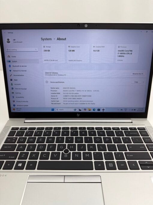 HP Elitebook 840 G7 14" i7 10th Gen SSD 256GB RAM 16GB LAPTOP SKU 13003 - Image 12