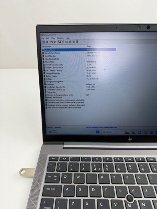 HP Zbook Firefly 14 G7" i7 10th Gen RAM 16GB SSD 1TB Workstation NVIDIA Grade B 13006 - Image 13