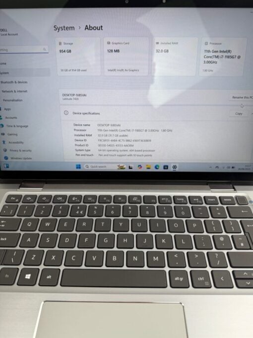 Dell Latitude 7420 2in1 Touch 14'' i7 11th gen RAM 32GB SSD 1TB Laptop SKU13008 - Image 10