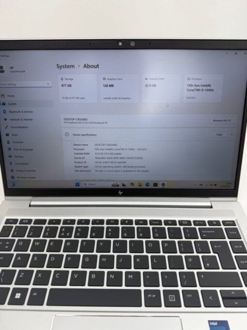 HP EliteBook 640 G10 14" i5 13th gen RAM 32GB SSD 512GB warranty laptop SKU13022 - Image 10