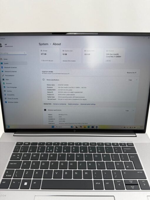 HP Zbook Studio G9 16" i7 12th Gen SSD 512GB RAM 32GB Nvidia RTXA3000 Laptop SKU13033 - Image 10