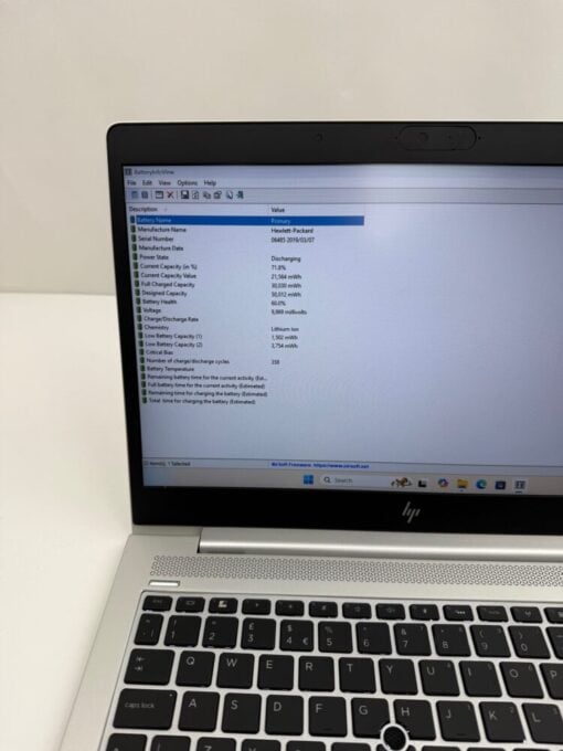 HP Elitebook 840 G5 14" i5 8th gen RAM 16GB SSD 256GB Laptop 13044 - Image 11