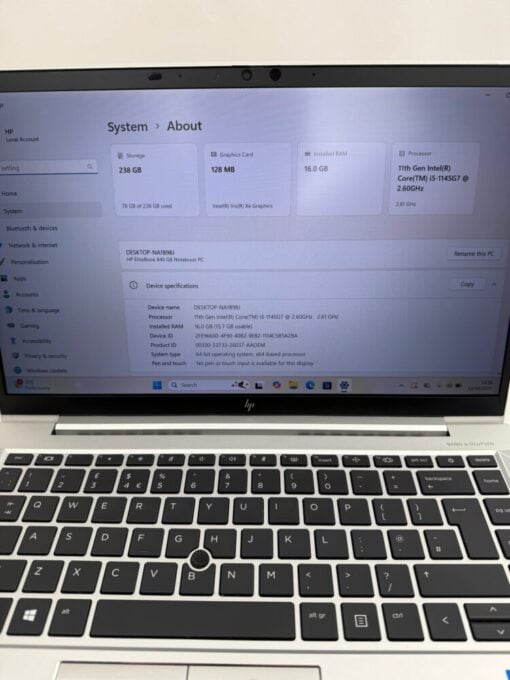 HP Elitebook 840 G8 14" i5 11th gen RAM 16GB SSD 256GB Business Laptop SKU13048 - Image 10