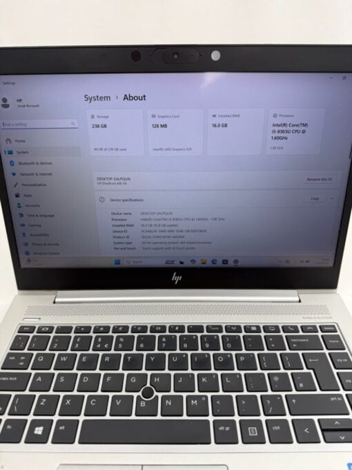 HP Elitebook 840 G6 14" TOUCH i5 8th Gen RAM 16GB SSD 512GB Business Laptop SKU13046 - Image 10